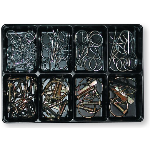 Assortiment BBA 57 borgclips + borgpennen